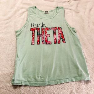 Comfort Colors Tops - Kappa Alpha Theta Mint Tank Comfort Colors Tops - Kappa Alpha Theta Mint Tank
